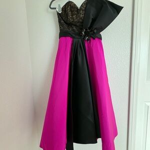 NEW With tags Sachin and Babi  Vesta dress/w Bow midi dress Fuchsia SZ 2